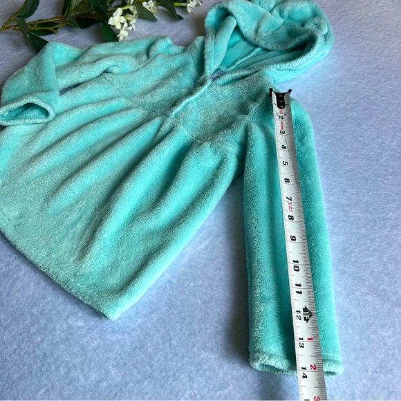 Carter’s Baby Girl 5T Hoodie Sweatshirt Teal - Picture 8 of 13